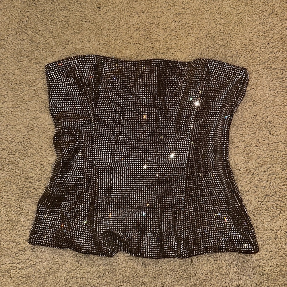 Zara sequin corset top. Size small brand new